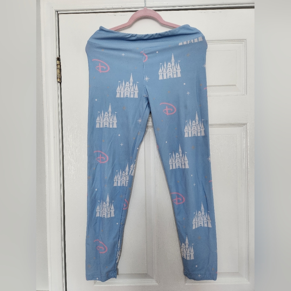 Disney Walt Disney World Castle Leggings M EUC